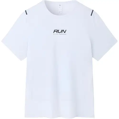 ANTA T Shirts Men's Bright Clear Gray Crew Neck Moderate Straight Fit