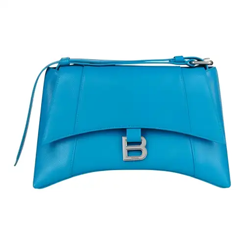 Balenciaga Cow Leather Crossbody Bag, Shoulder Bag Women's Dark Blue
