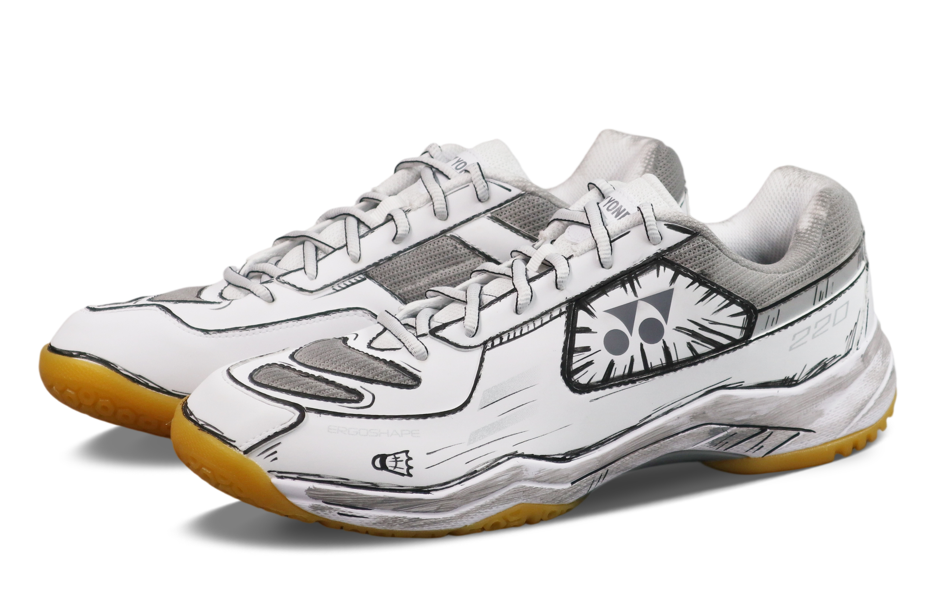YONEX Power Cushion Abrasion Resistant Cushioning Low top Badminton Shoes Unisex Dark Gray