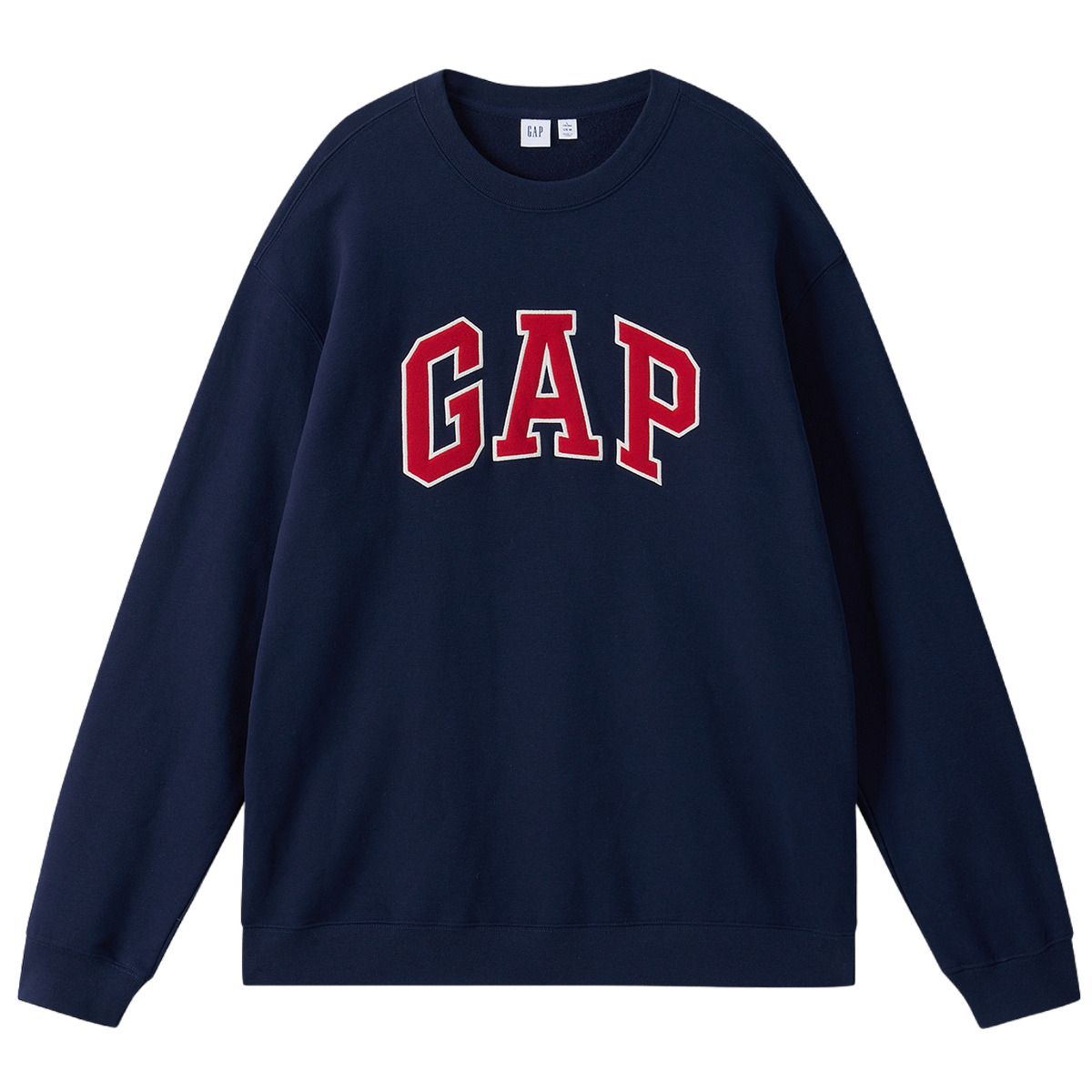 GAP Logo замшевый круглый воротник Простой длинный рукав толстовка мужские и женские фасон унисекс