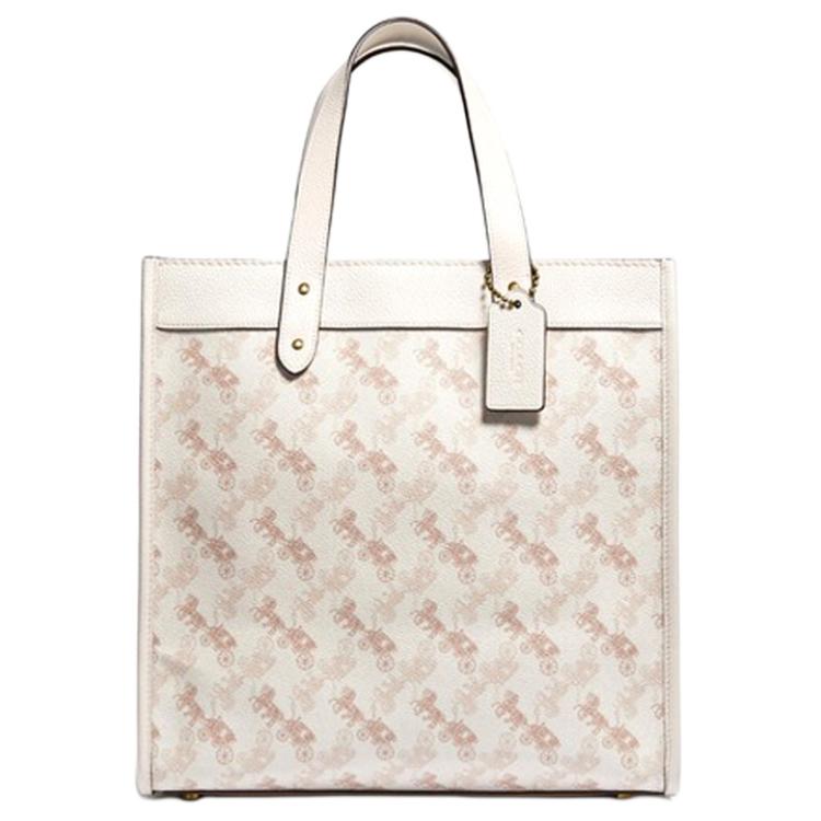 Женская сумка COACH Field Tote 30 (белая) — фото 3