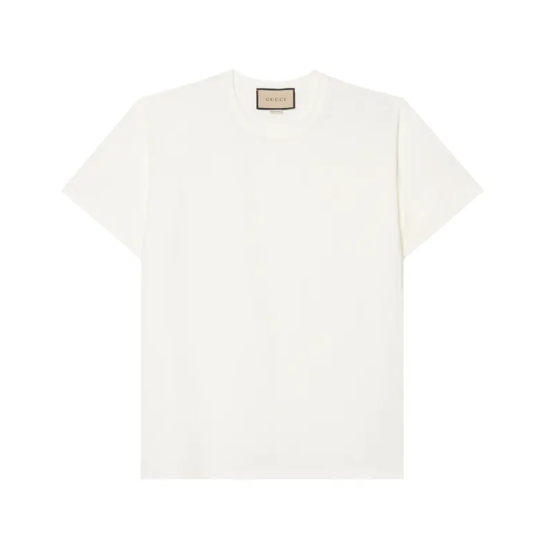 GUCCI T Shirts Men's White Crew Neck Moderate Straight Fit