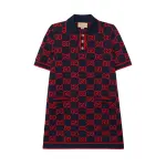 GUCCI SS23 Short Sleeved Dress Women's Multicolor