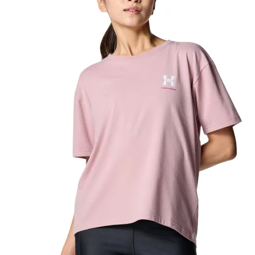 Under Armour Performance Cotton Drop Shoulder Sleeve T Shirt Women's
