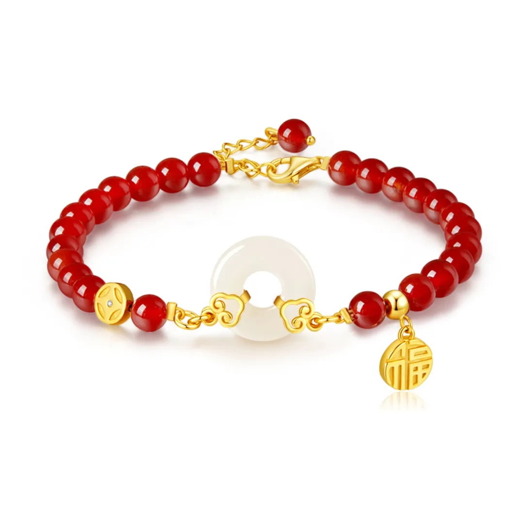 YANGCHUANGSHISHANG Hetian Jade Bracelets Green Jade Women's