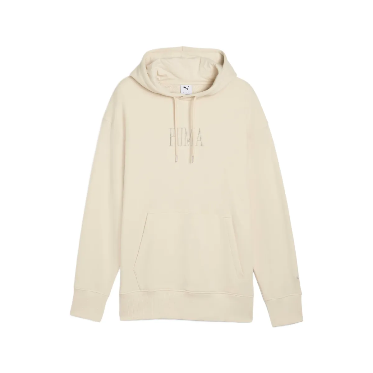 PUMA Premium Sweatshirts Unisex Beige Hooded (Non-detachable) Moderate Straight Fit