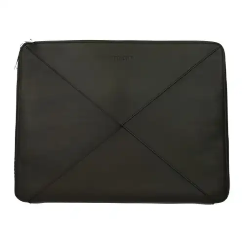 Bottega Veneta Leather Clutch Men's Olive Green