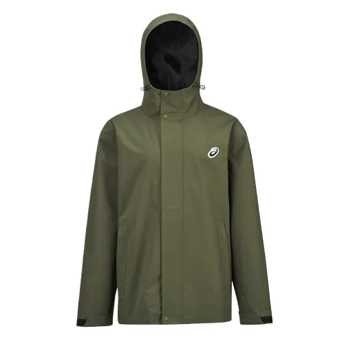 ASICS Jackets Unisex Green Hooded Moderate Other