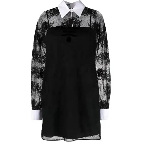 PRADA Long Sleeved Dress Women's Black