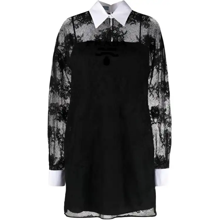 PRADA Long Sleeved Dress Women's Black