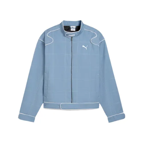 PUMA Future Jackets Women's Light Blue Stand Collar Moderate Other