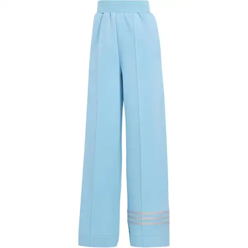 Adidas Originals Casual Pants Women's Transparent Blue Moderate Wide Leg Pants