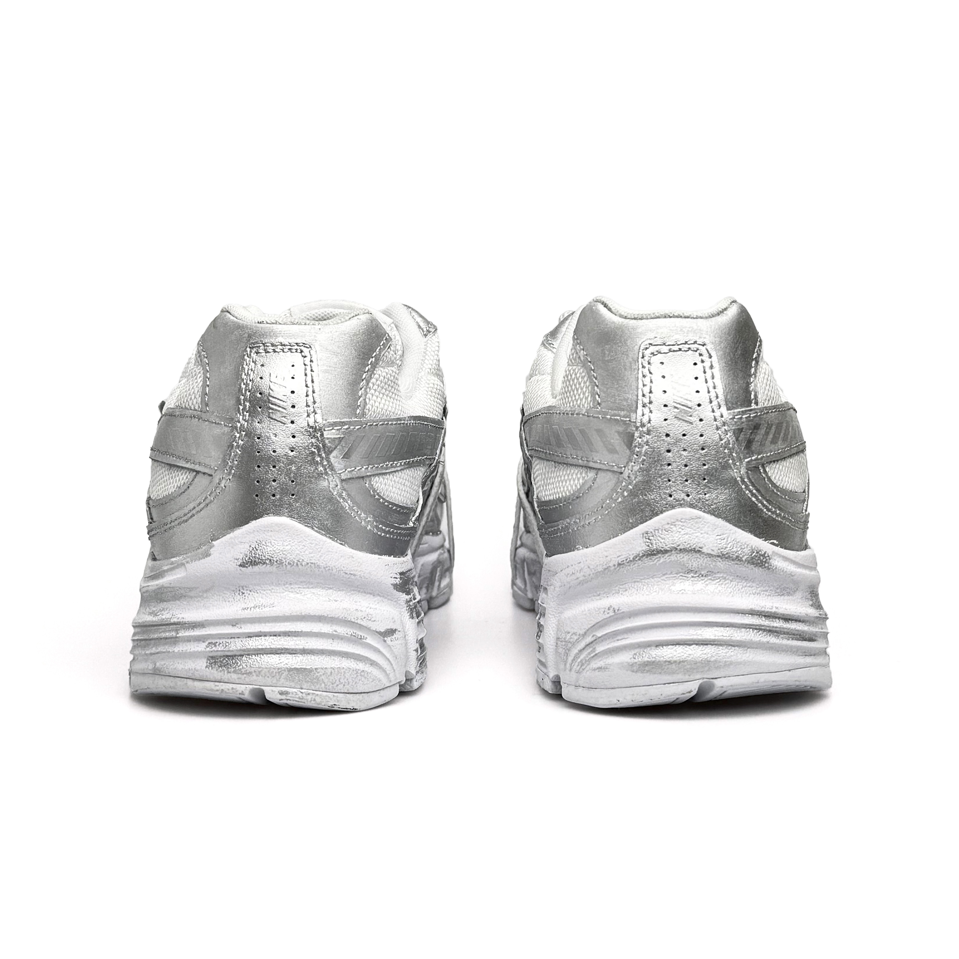 Nike Initiator Abrasion Resistant Low top Running Shoes Unisex White Gray Silver