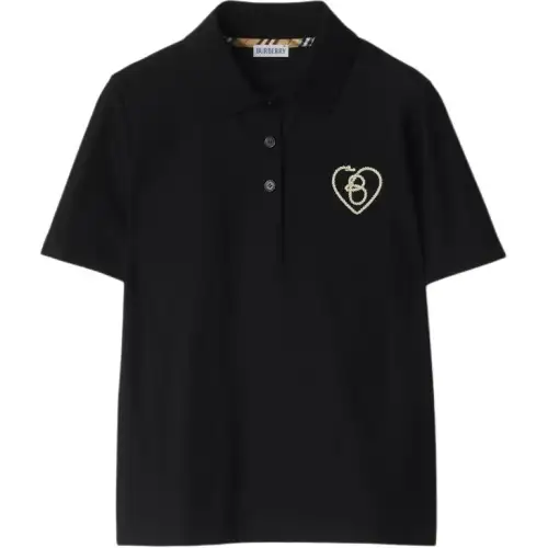 Burberry logo polo top