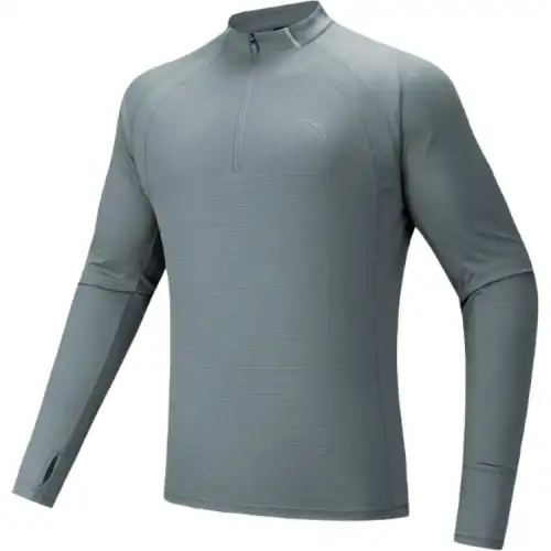 ANTA T Shirts Men's Stand Collar Moderate Straight Fit