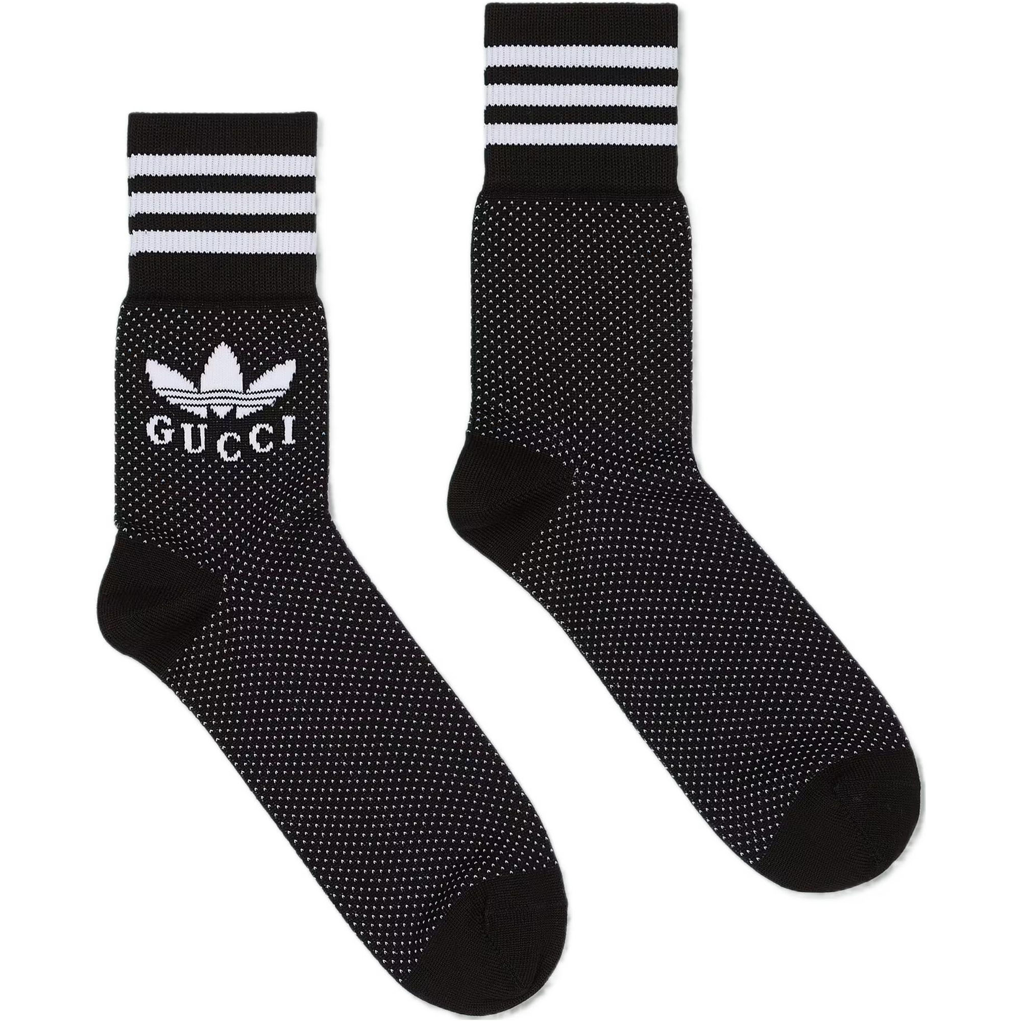 GUCCI x Adidas Originals SS23 Knee High Socks Men’s 1 Pack Black