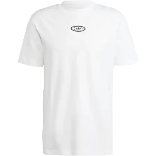 Adidas Originals REKIVE T Shirts Men's White Crew Neck Moderate Straight Fit