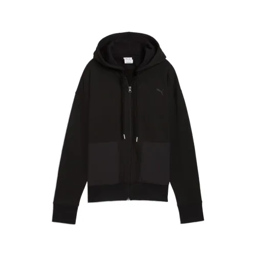 PUMA HER Sweatshirts Women's Black Hooded Moderate