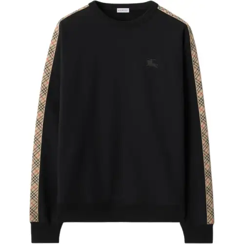 Burberry check-trimmed sweatshirt