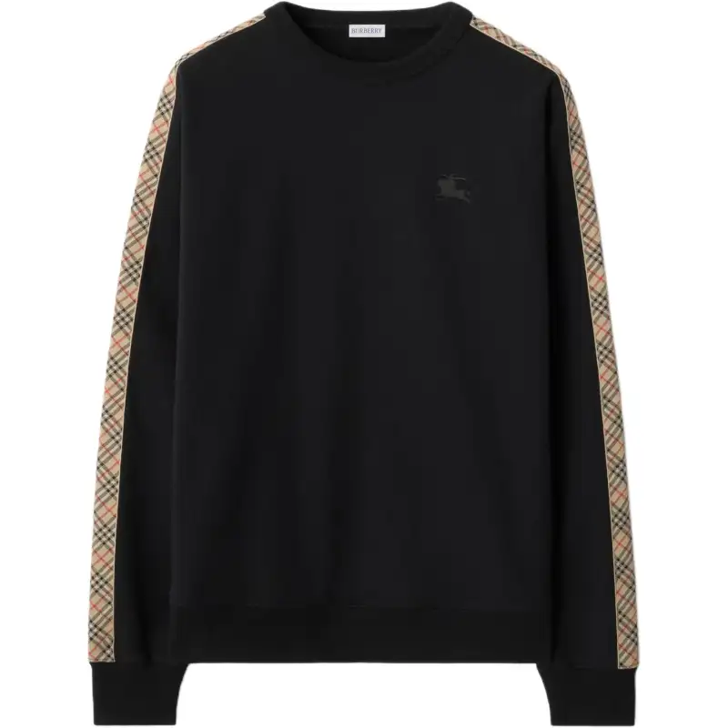 Burberry check-trimmed sweatshirt