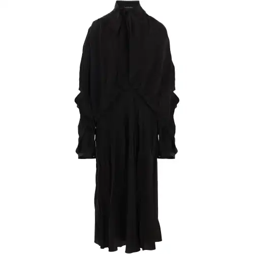 Balenciaga Creased Effect Midi Dress