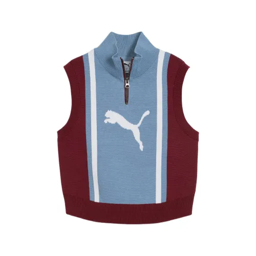 PUMA Future Tank Tops Women's Blue Stand Collar Other