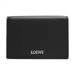 LOEWE Bright Nappa Calfskin Card Holder Men's Black & Dark Khaki