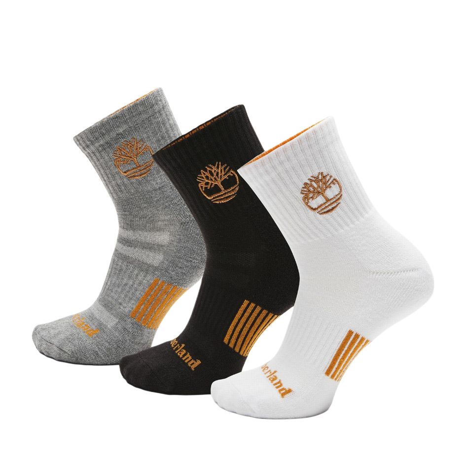 Timberland Crew Socks Men’s 3 Pack Multicolor