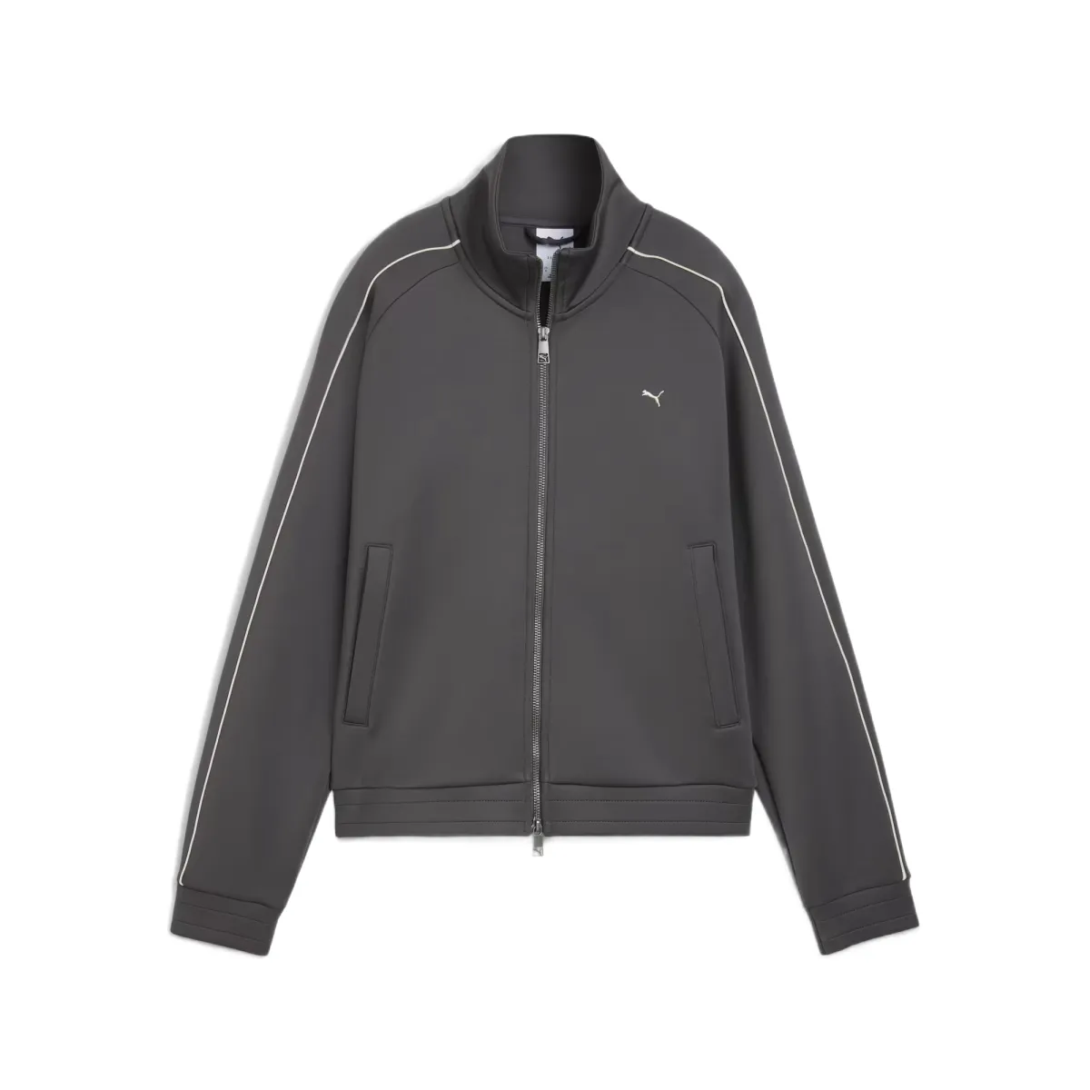 PUMA T7 Jackets Women's Gray Stand Collar Moderate Other