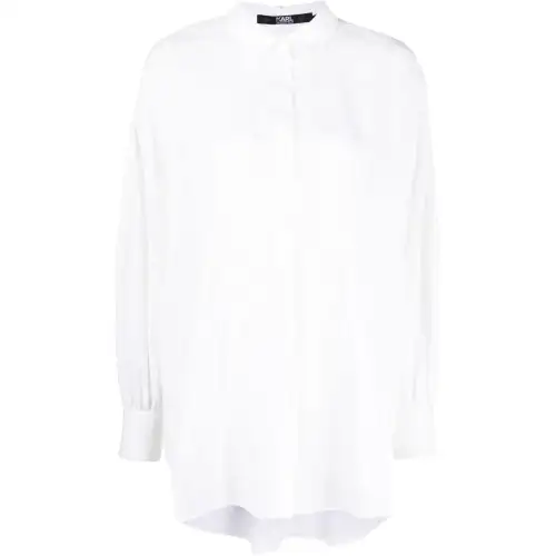 Karl Lagerfeld / Karl Lagerfeld Jeans long-sleeve monogram cotton shirt