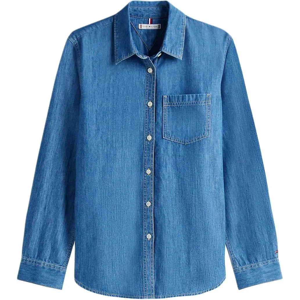 Tommy Hilfiger chest-pocket long-sleeved shirt