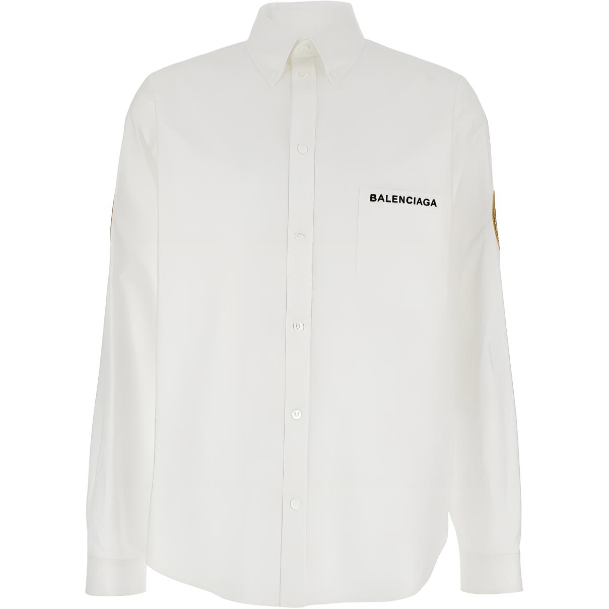Мужская рубашка Balenciaga Balenciaga FW25 (белый)