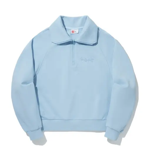 Li Ning Sweatshirts Women's Aurora Blue Lapel Moderate Regular