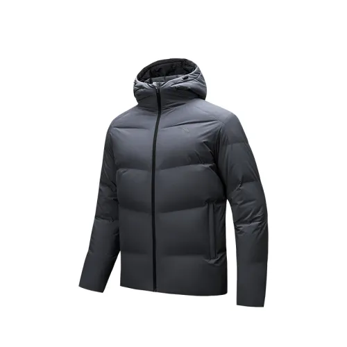 ANTA Down Jackets Men's Men's Gray 2 Hooded Moderate Other