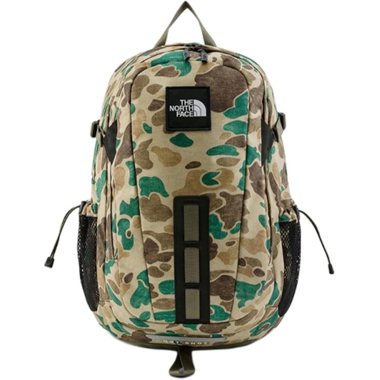 THE NORTH FACE30L Hot Shot 30L Lightweight Outdoor Bag Camouflage Khaki Unisex Couple Style