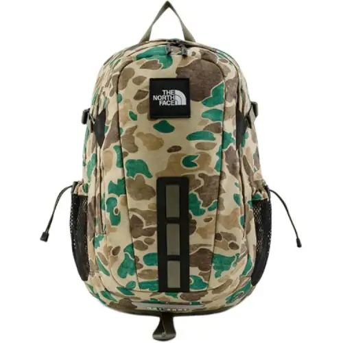 THE NORTH FACE Hot Shot 30L Lightweight Outdoor Bag Camouflage Khaki Unisex Couple Style