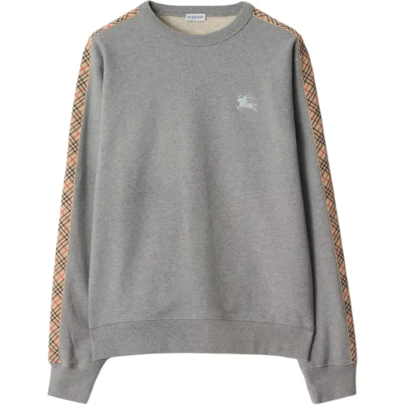 Burberry Check trimmed Cotton Sweatshirt