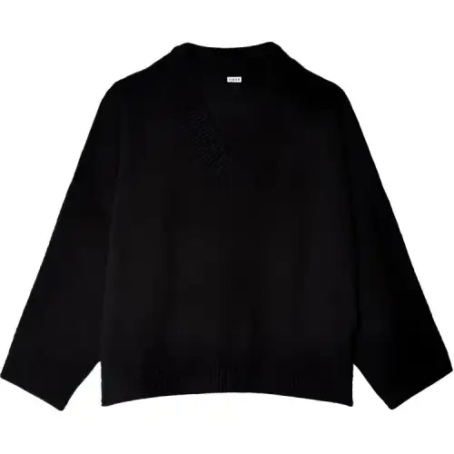 LOEWE Sweaters Men's Black V Neck Moderate