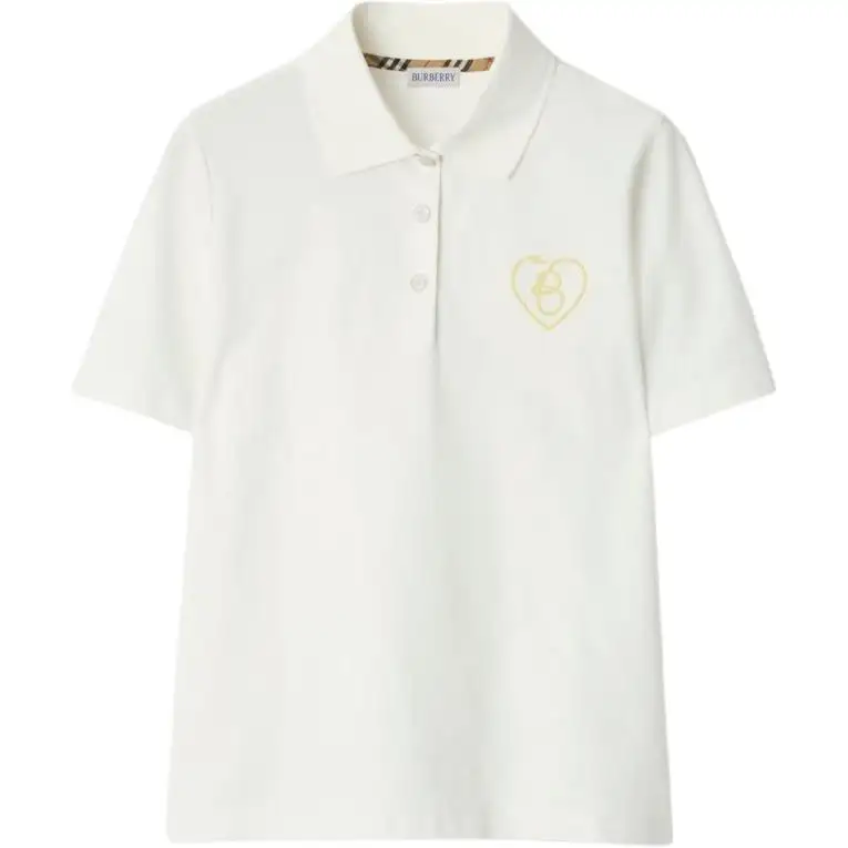 Burberry B Heart-logo cotton polo shirt