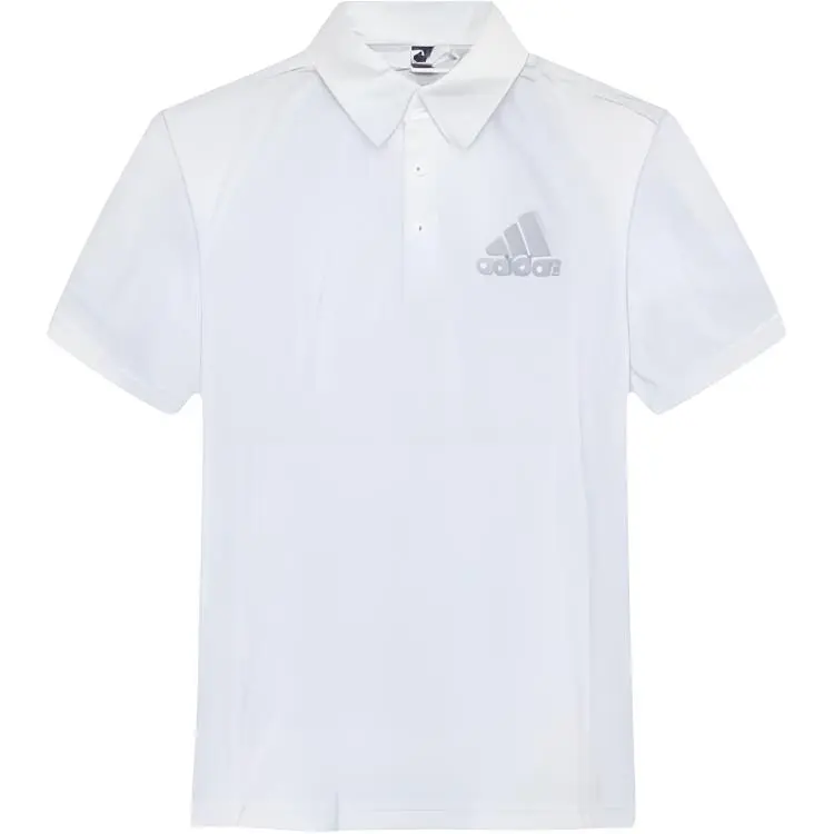 Adidas Polo Shirts Men's White Polo Collar Thin