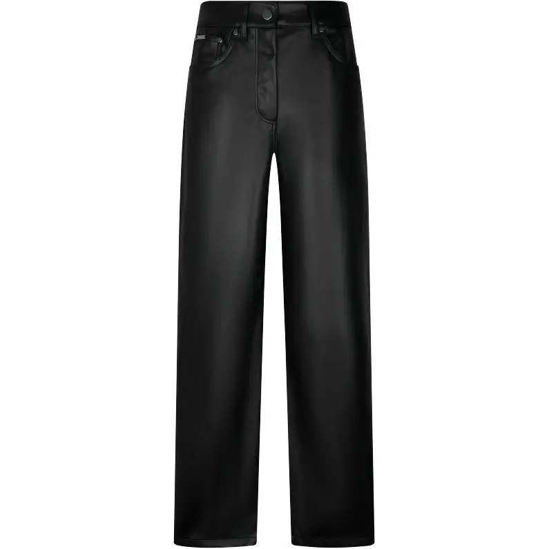 CALVIN KLEIN Leather Pants Women's Gift Box Set Included
