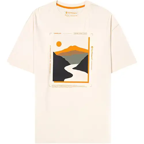 Timberland T Shirt Men's Smoke White