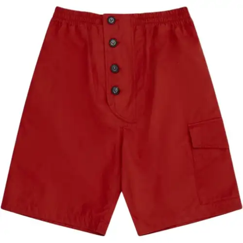 Bottega Veneta Casual Shorts Men's Red