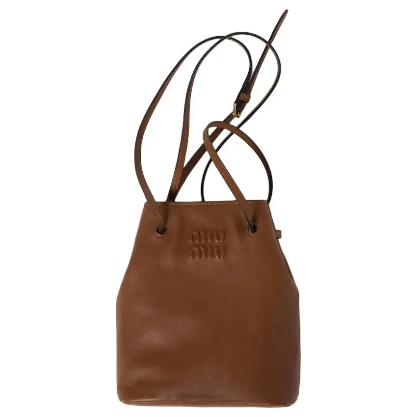MIU MIU Nappa Sheepskin Shoulder Bag, Crossbody Bag Mini Women's Oak