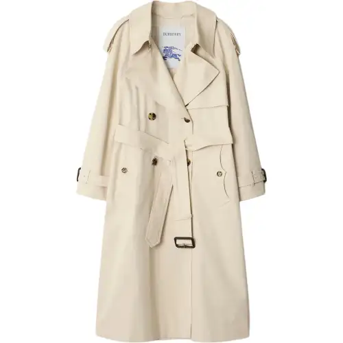 Burberry Double Breasted Belted Trench Coat