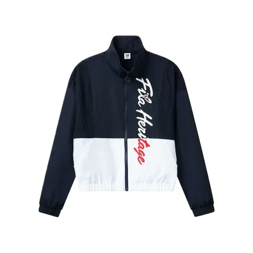 FILA Athletics Jackets Women's RD Royal Blue Stand Collar Moderate Other