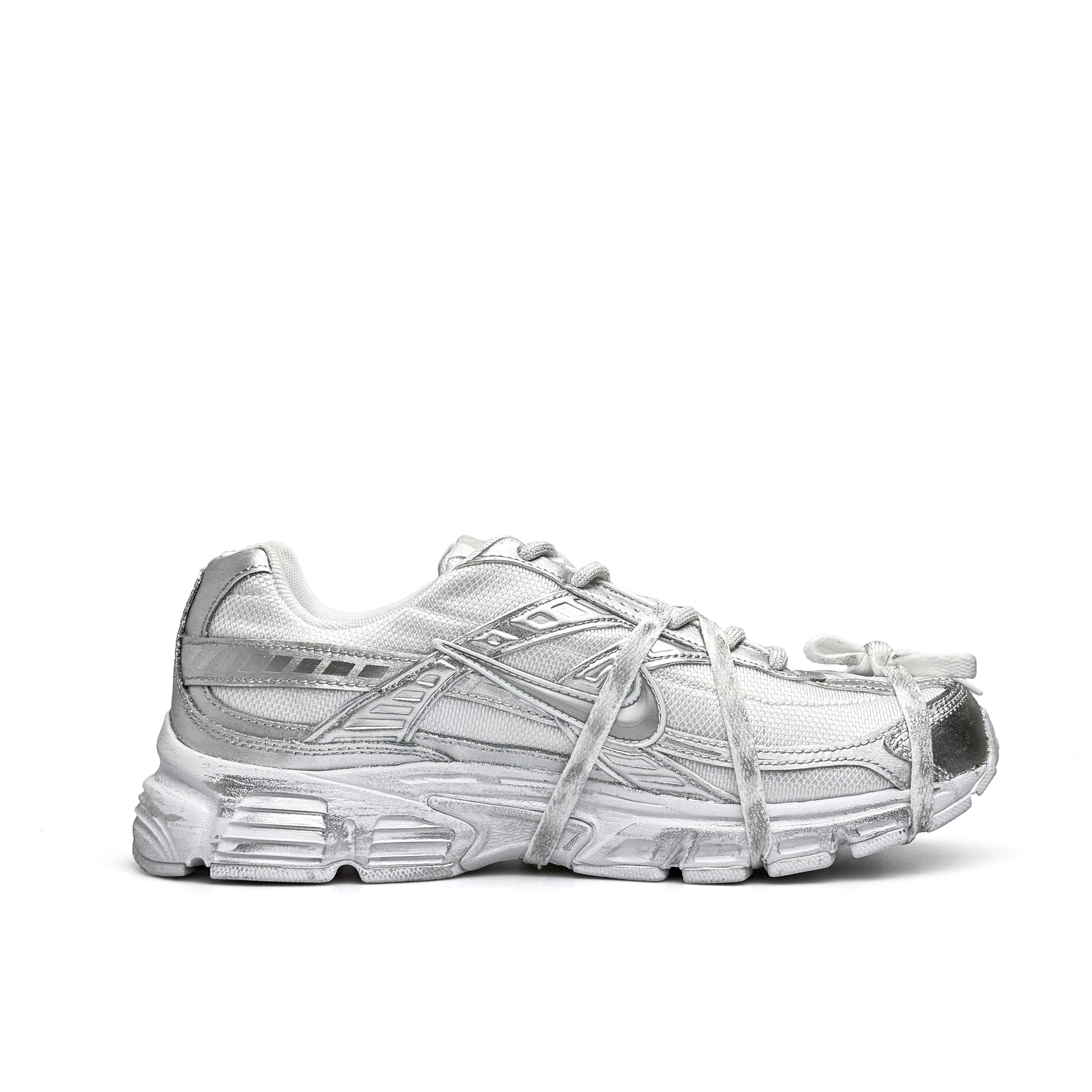Nike Initiator Abrasion Resistant Low top Running Shoes Unisex White Gray Silver