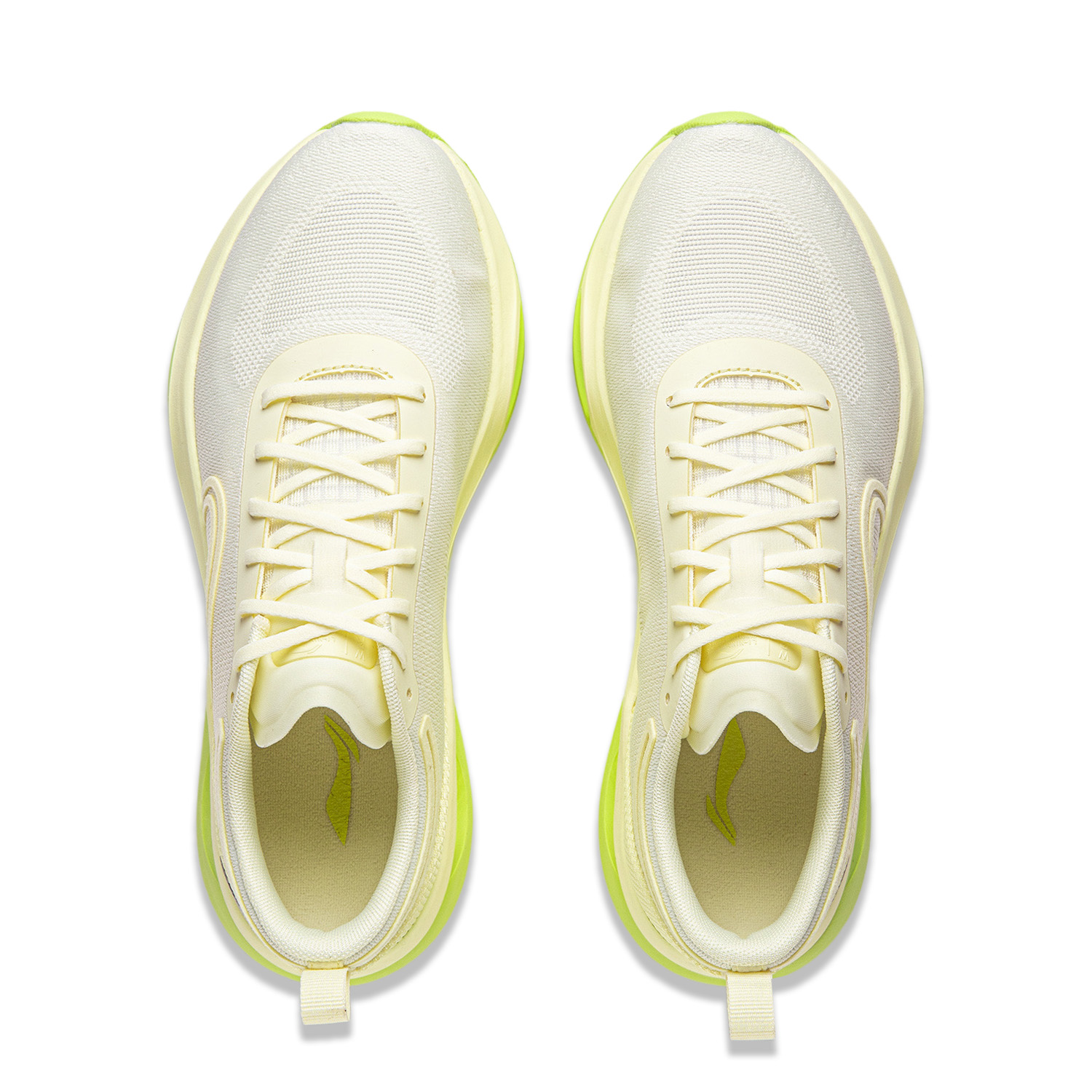 Li Ning Cushioning Slip Resistant Abrasion Resistant Low top Casual Running Shoes Women’s Yellow