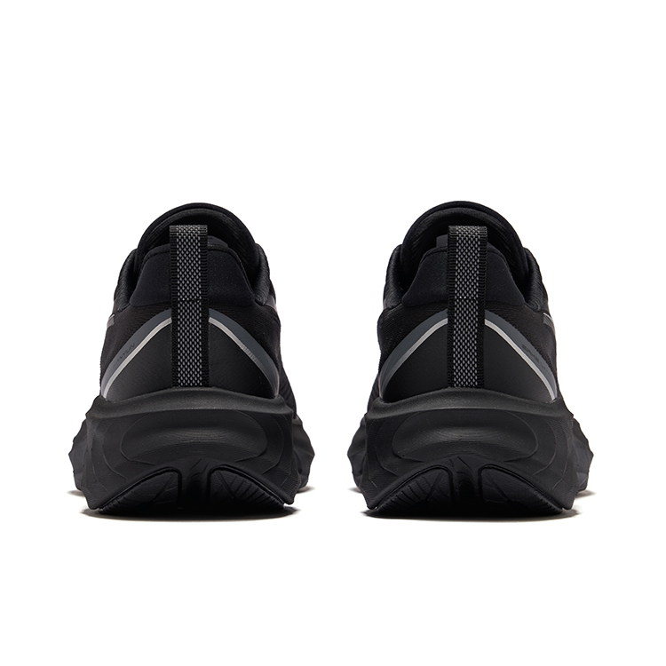 Erke Cushioning Rebound Low top Neutral Force Technology Sprint Running Shoes Men’s Jet Black