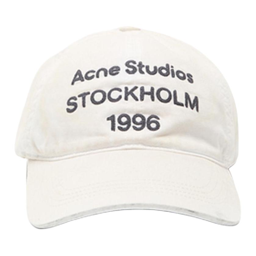 Кепка Acne Studios 1996 Logo (белая)
